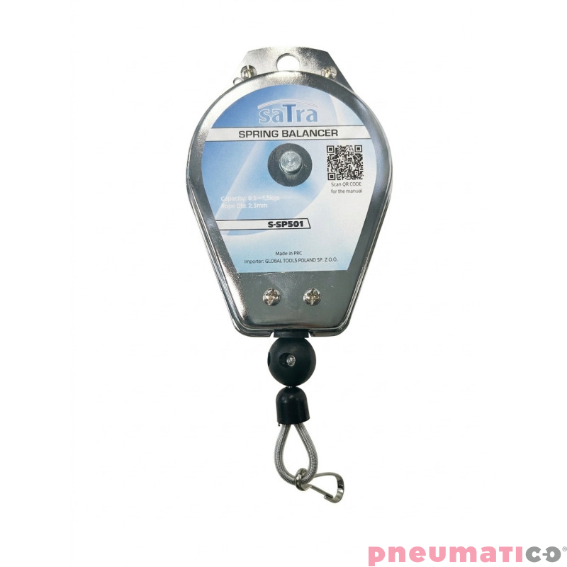 Balanser sprężynowy linkowy 0,5–1,5 kg Satra S-SP501