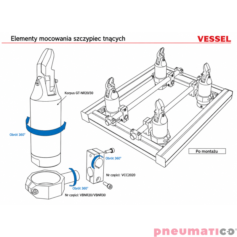 Uchwyt do szczypiec GT‑NR20 VESSEL VBNR20 Uchwyt do szczypiec GT‑NR20 VESSEL VBNR20