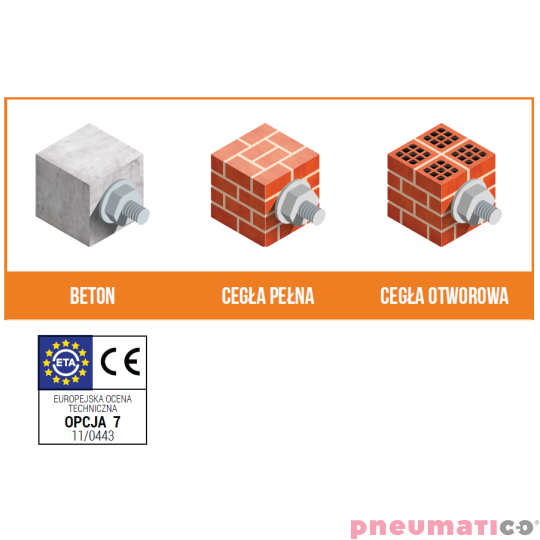 Kotwa chemiczna poliestrowa wszechstronna 410ml Scell-it POLYVALENTF410