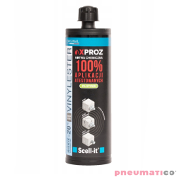 Kotwa chemiczna vinyloestrowa o wysokich parametrach zimowa do -20&deg;C 410 ml Scell-it X-PRO-Z410VINYL