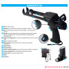 Pistolet akumulatorowy do kotw/żywic 380-420 ml z 2 akumulatorami Scell-it VI-P420B-2