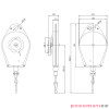 Balanser Pneumatico metal 0,5-1,5kg 1000mm PSW0515 Balanser Pneumatico metal 0,5-1,5kg 1000mm PSW0515