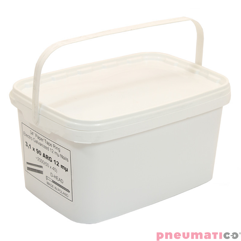 Gwoździe łączone papierem Pneumatico 34&deg; 3.1/90 BK 1op.- 3.000szt. P343190BK-3W