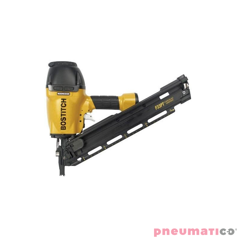 Gwoździarka pneumatyczna F33PT-E Stanley - Bostitch + Gwoździe łączone papierem PNEUMATICO 34° 2.8/65 BK RI 1op.- 4.000szt. P342865BKRI-4