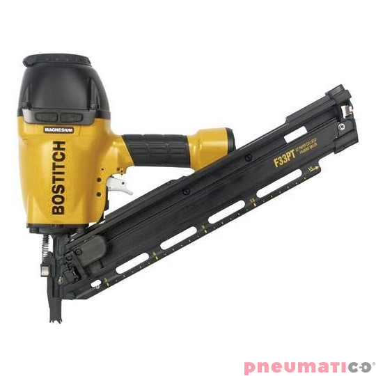 Gwoździarka pneumatyczna F33PT-E Stanley - Bostitch + Gwoździe łączone papierem PNEUMATICO 34° 2.8/65 BK RI 1op.- 4.000szt. P342865BKRI-4