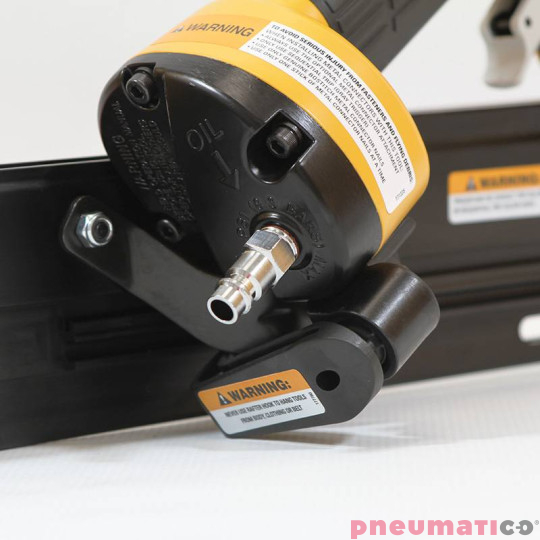 Gwoździarka pneumatyczna F33PT-E Stanley - Bostitch + Gwoździe łączone papierem PNEUMATICO 34° 2.8/65 BK RI 1op.- 4.000szt. P342865BKRI-4