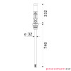 Pneumatyczna pompa do oleju 3:1 20 l/min do beczek 50&ndash;60 kg RAASM 35076
