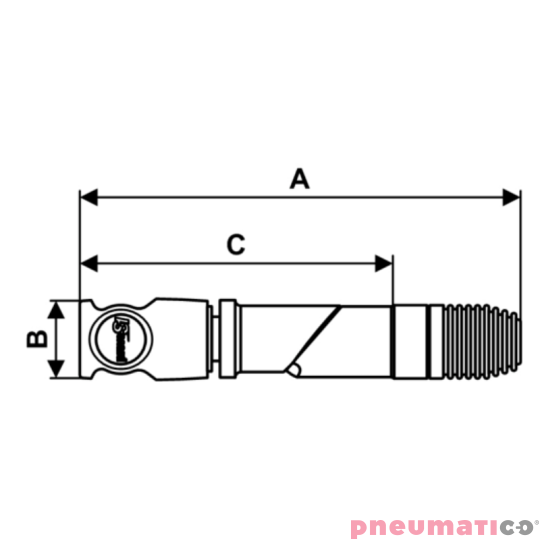 Obrotowe złącze bezpieczeństwa 3/8" PREVOST PrevoS1 CSI 061102SW / Staubli R36468300
