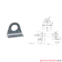 Łapa przednia/tylna LB TEKMA ISO6432