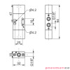 Zawór pneumatyczny bistabilny T228.32.11.11 3/2 PNEUMAX 1/8"