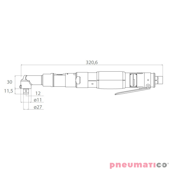 Wkrętarka pneumatyczna VGL SHUT-OFF SA-A7300ABSF 10-40 Nm Wkrętarka pneumatyczna VGL SHUT-OFF SA-A7300ABSF 10-40 Nm