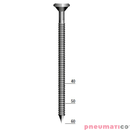 Gwoździe kotwowe karbowane galw. ANCHOR 4.0/40 RS 1op.- 1.250szt. Gwoździe kotwowe karbowane galw. ANCHOR 4.0/40 RS 1op.- 1.250szt.