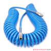 Wąż spiralny PU 12x18mm 9m prosta końcówka i szybkozłącza Wąż spiralny PU 12x18mm 9m prosta końcówka i szybkozłącza