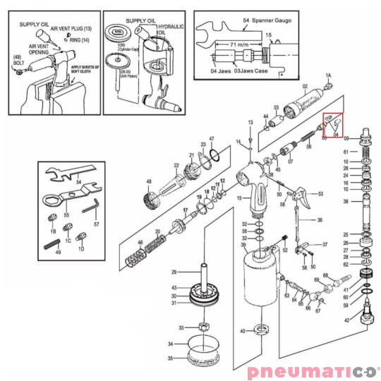 Szczęki do nitownicy JAT-6034