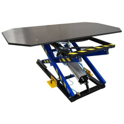 Stół tapicerski ST-3/OB obrotowy z pozycjonerem / blat stalowy TS-3/OB/ST