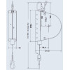 Balanser linkowy Carl Stahl Kromer 7-10kg 3000mm z hamulcem  Balanser linkowy Carl Stahl Kromer 7-10kg 3000mm z hamulcem