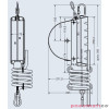 Balanser linkowy Carl Stahl Kromer z przewodem powietrznym 11x16mm 2-5kg 30000mm z hamulcem  Balanser linkowy Carl Stahl Kromer z przewodem powietrznym 11x16mm 2-5kg 30000mm z hamulcem