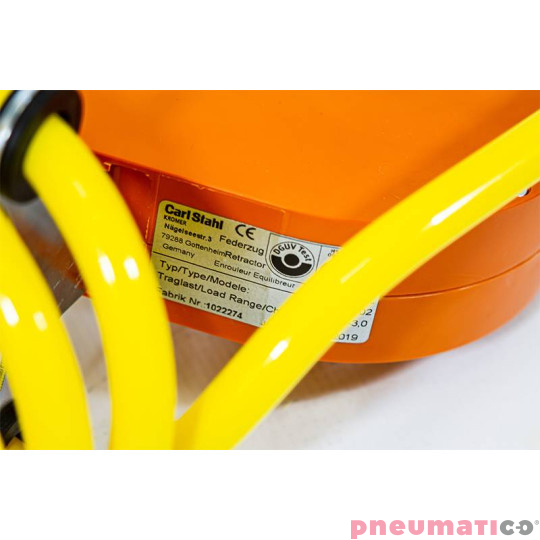 Balanser linkowy Carl Stahl Kromer z przewodem powietrznym 9x13mm 1,5-3kg 2500mm  Balanser linkowy Carl Stahl Kromer z przewodem powietrznym 9x13mm 1,5-3kg 2500mm