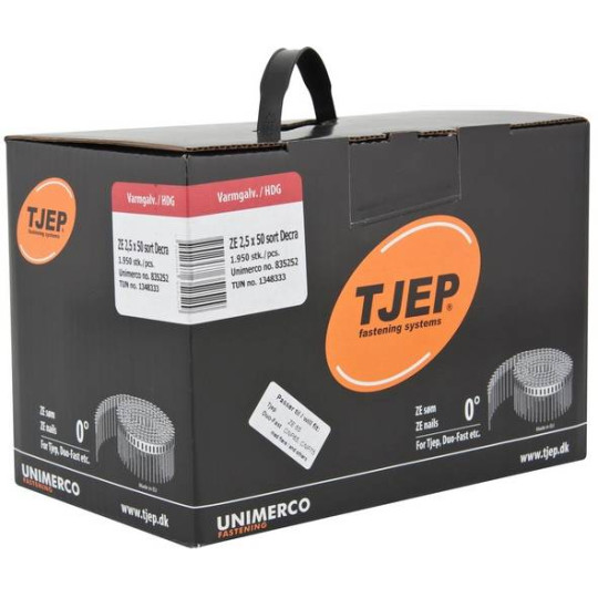 Gwoździe DEKRA Tjep 25/50 czerwone 1op.- 1.950szt. 