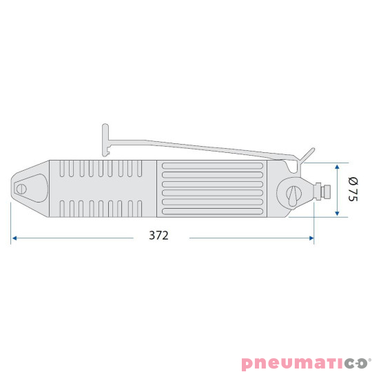 Szczypce pneumatyczne MP55A (bez ostrzy) Szczypce pneumatyczne MP55A (bez ostrzy)