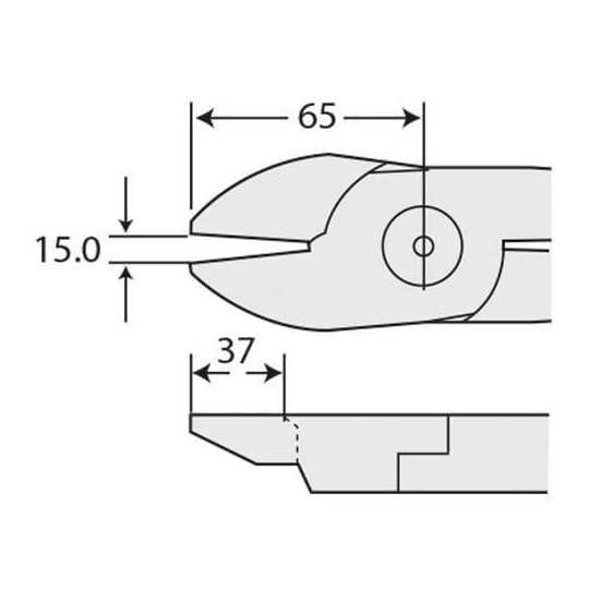 Ostrze do szczypiec pneumatycznych NILE F9PS Ostrze do szczypiec pneumatycznych NILE F9PS