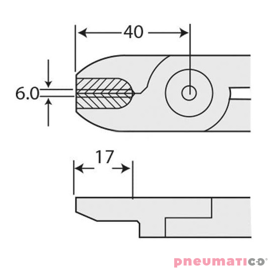 Ostrze do szczypiec pneumatycznych NILE Z8PS