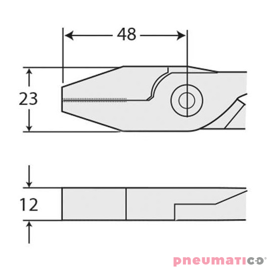 Szczypce zaciskowe, kombinerki do szczypiec pneumatycznych NILE Y6 Szczypce zaciskowe, kombinerki do szczypiec pneumatycznych NILE Y6