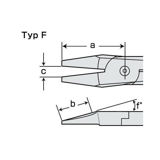 Ostrze do szczypiec pneumatycznych NILE F120 Ostrze do szczypiec pneumatycznych NILE F120