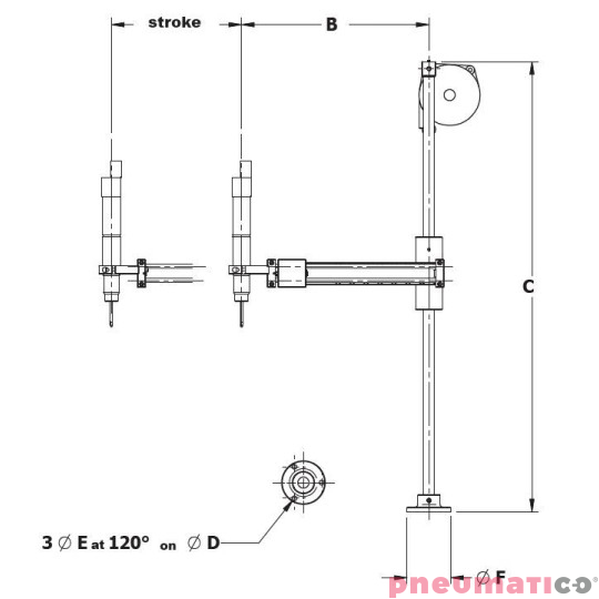 Ramię reakcyjne DOGA BA 100