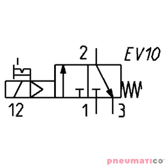 ELEKTROZAWÓR 3/2 NC 1/4" CAMOZZI 334-015-02 ELEKTROZAWÓR 3/2 NC 1/4" CAMOZZI 334-015-02