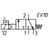 ELEKTROZAWÓR 3/2 NC 1/4" CAMOZZI 434-015-22 ELEKTROZAWÓR 3/2 NC 1/4" CAMOZZI 434-015-22