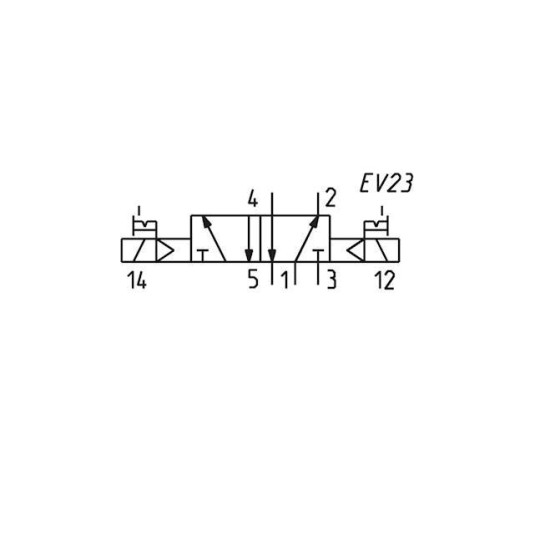 ELEKTROZAWÓR 5/2 1/4" CAMOZZI 454-V11-22 ELEKTROZAWÓR 5/2 1/4" CAMOZZI 454-V11-22