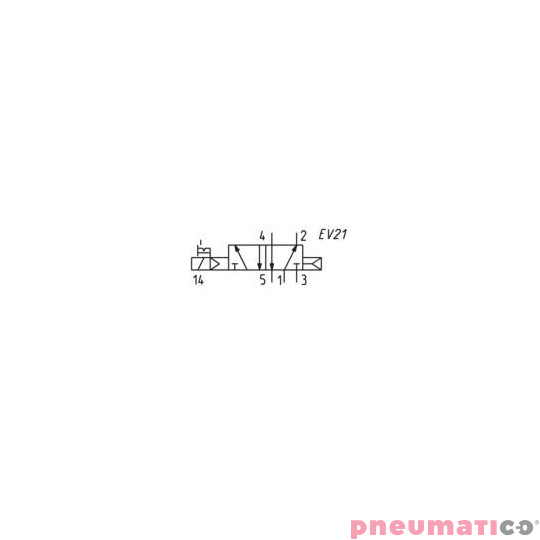 ELEKTROZAWÓR 5/2 CAMOZZI EN530-16-P13 ELEKTROZAWÓR 5/2 CAMOZZI EN530-16-P13