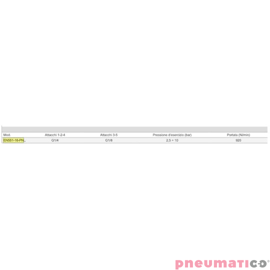 ELEKTROZAWÓR 5/2  CAMOZZI EN551-16-PN3 ELEKTROZAWÓR 5/2  CAMOZZI EN551-16-PN3