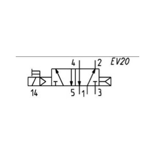 ELEKTROZAWÓR 5/2 M5 24V CAMOZZI E521-16-10-K13 ELEKTROZAWÓR 5/2 M5 24V CAMOZZI E521-16-10-K13