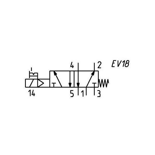 ELEKTROZAWÓR 5/2 CAMOZZI 953-000-P15-23