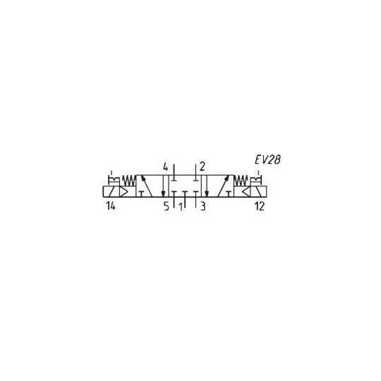 ELEKTROZAWÓR 5/3 1/4" CAMOZZI 464-011-22 ELEKTROZAWÓR 5/3 1/4" CAMOZZI 464-011-22