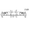 ELEKTROZAWÓR 5/3 1/4" CAMOZZI 464-011-22 ELEKTROZAWÓR 5/3 1/4" CAMOZZI 464-011-22
