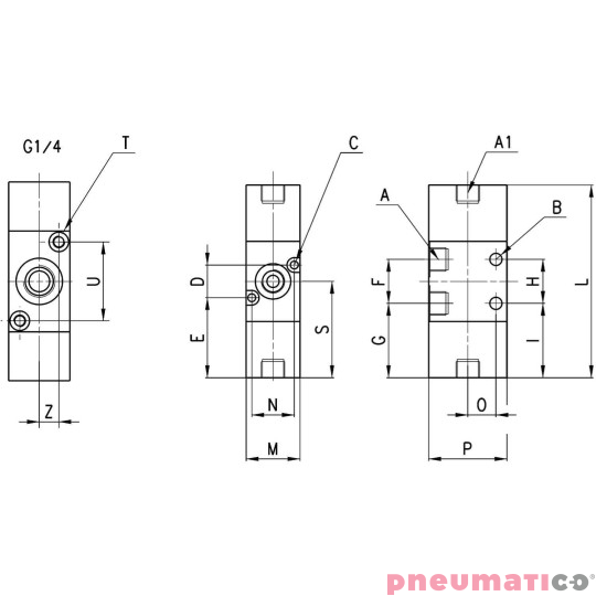 ELEKTROZAWÓR 3/2 1/8" CAMOZZI 338-033 ELEKTROZAWÓR 3/2 1/8" CAMOZZI 338-033