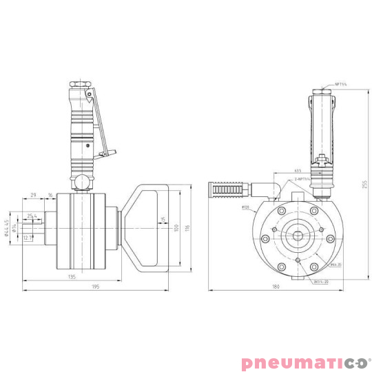 Mieszadło pneumatyczne do kontaktu z żywością 2AM-V-S-14  Mieszadło pneumatyczne do kontaktu z żywością 2AM-V-S-14