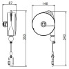 Balanser linkowy LIGHT.4 TECNA 2-4 kg 2500mm + uchwyt Balanser linkowy LIGHT.4 TECNA 2-4 kg 2500mm + uchwyt