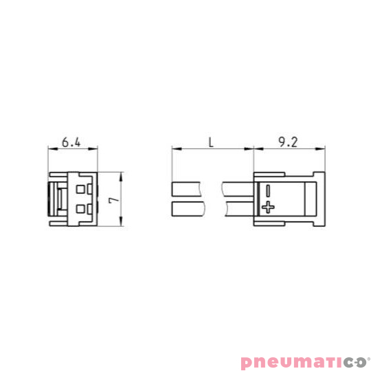 Wtyczka 3,0m dla serii Y CAMOZZI 121-830