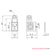 Wtyczka do elektrozaworu LED 230V CAMOZZI 122-703 Wtyczka do elektrozaworu LED 230V CAMOZZI 122-703