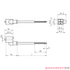 Wtyczka prosta z przewodem + LED CAMOZZI 125-503-2 Wtyczka prosta z przewodem + LED CAMOZZI 125-503-2