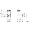 Wtyczka 9,4 mm+ LED + warystor CAMOZZI 125-701 Wtyczka 9,4 mm+ LED + warystor CAMOZZI 125-701
