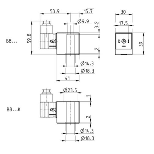 CEWKA CAMOZZI B83K 24V DC 19W dla NO CEWKA CAMOZZI B83K 24V DC 19W dla NO