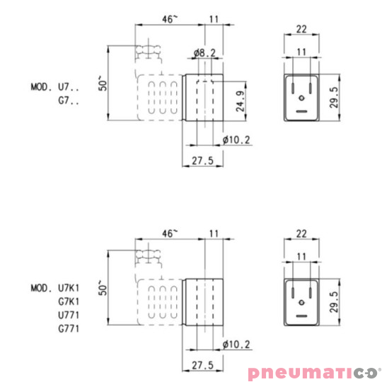 CEWKA CAMOZZI G7K1 110V 50/60Hz 5,6 W CEWKA CAMOZZI G7K1 110V 50/60Hz 5,6 W