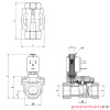 ELEKTROZAWÓR CAMOZZI CFB-A14N-W1 2/2 NO 1/2 FKM ELEKTROZAWÓR CAMOZZI CFB-A14N-W1 2/2 NO 1/2 FKM