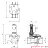 ELEKTROZAWÓR CAMOZZI CFB-A15P-E1 2/2 NO 3/4 EPDM ELEKTROZAWÓR CAMOZZI CFB-A15P-E1 2/2 NO 3/4 EPDM
