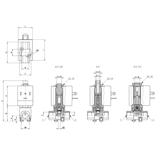 ELEKTROZAWÓR CAMOZZI CFB-D32A-EX 3/2 NC 1/4 EPDM INOX ELEKTROZAWÓR CAMOZZI CFB-D32A-EX 3/2 NC 1/4 EPDM INOX